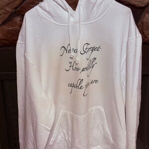 White Graphic Tank Top